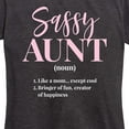 thumbnail image 3 of Instant Message - Sassy Aunt Defintion - Women's Short Sleeve Graphic T-Shirt, 3 of 6