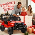 thumbnail image 4 of Arnahaishe 2-Seater Kids Ride On Electric Truck with Parent Remote Control, 2WD, Four-Wheel Suspension, Gift for Child Ages 2-6, Red, 4 of 12