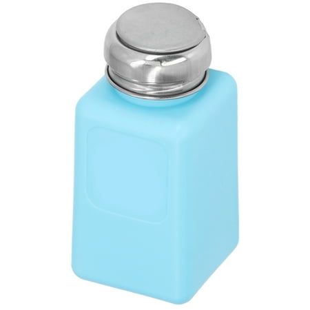 

Solvent Dispenser ESD Safe Bottle Press Type Compact Size For Laboratory Use Blue