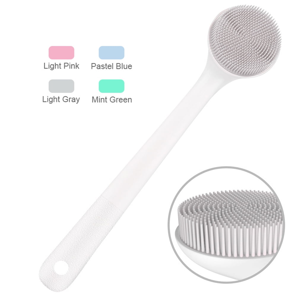 Silicone Back Scrubber, Bath Body Brush for Exfoliating, Long Handle