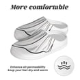 thumbnail image 6 of Rateoe Cute Ghost Simple Drawing Print Women's Men's Cotton Knit Slippers Lightweight Memory Foam Indoor House Shoes with Anti-Skid Sole-44/45, 6 of 7