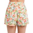 thumbnail image 2 of BCBGeneration Maillot de Bain pour Femmes avec Short et Nœud devant, Blanc Multi, Très Petit, 2 of 5
