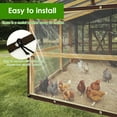 thumbnail image 3 of Grusce Waterproof Chicken Run Tarp Reinforced Edges Coop Covering, Clear Run Tarp with Rope, Chicken Coop Cover for Outdoors Sheds Gardens, 3 of 11