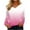 Pink, variant on Elainilye Fashion Womens Long Sleeve Tops V-Neck Fur-Collar Blouse Causal Pullover Top Underscrubs Underwear,Blue