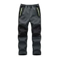 thumbnail image 5 of Gelikeya Kids Snow Pants Girls Boys Waterproof Ski Pants Youth Winter Warm Lined Hiking Trousers Softshell Snowpants, Grey & 6-7 Years, 5 of 6