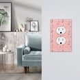 thumbnail image 5 of DouZhe 1-Gang Duplex Outlet Cover, Geometric Colorful Memphis Decorative Wall Plates, 5 of 7