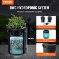 thumbnail image 2 of VEVOR DWC Hydroponics Grow System Deep Water Culture with Top Drip 2 Buckets, 2 of 9