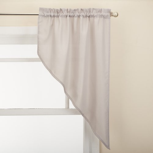 LORRAINE HOME FASHIONS Ribcord Window Curtain Tier 54 x 36 Gray 00200-36-00109 GRAY LORRAINE HOME FASHIONS Ribcord Window Curtain Tier 54 x 36 Gray 00200-36-00109 GRAY