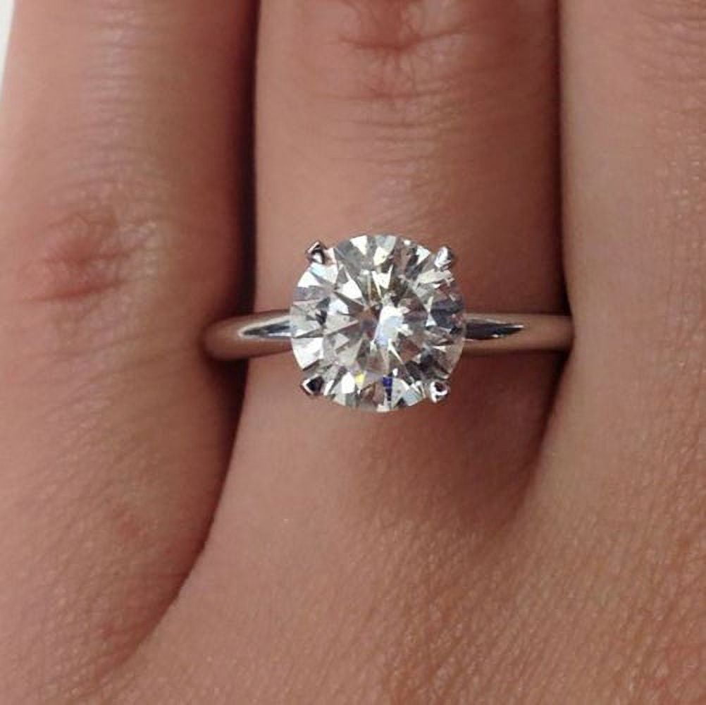 Amore Engagement Ring Women 1 Ct Moissanite 14K Gold Solitaire Ginger Lyne Collection