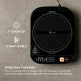 thumbnail image 3 of IRIS LIVING Rice Cooker and Induction Cooktop 2-in-1,3-Cup (Uncooked) / 6-Cup (Cooked) and Warmer, Portable and Compact IH Cooktop for Kitchen Camping Equipped with Calorie Counter Timer 7 Cooking, 3 of 8
