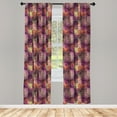 thumbnail image 3 of Ambesonne Ethnic Curtains, Modern Mandala Motif, Pair of 28"x95", Multicolor, 3 of 5