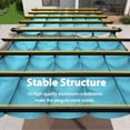 thumbnail image 4 of PURPLE LEAF Pergola 12' x 18' Outdoor Retractable Pergola with Sun Shade Canopy Aluminum Frame Patio Grape Trellis Pergola with Sun Shade Canopy, Turquoise Blue, 4 of 12