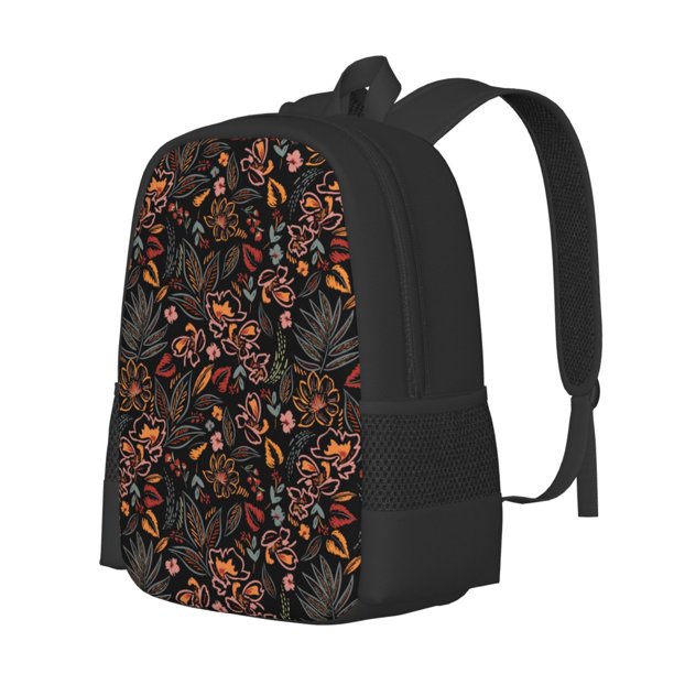 Fotbe Floral Mochila para Hombre y Mujer - Tela Oxford 600D Resistente - Mochila Impermeable de Gran Capacidad para Escuela, Viajes y Senderismo