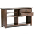 thumbnail image 3 of Simpli Home Monroe Console à 2 Tiroirs en Brun Anthracite en Détresse, 3 of 6