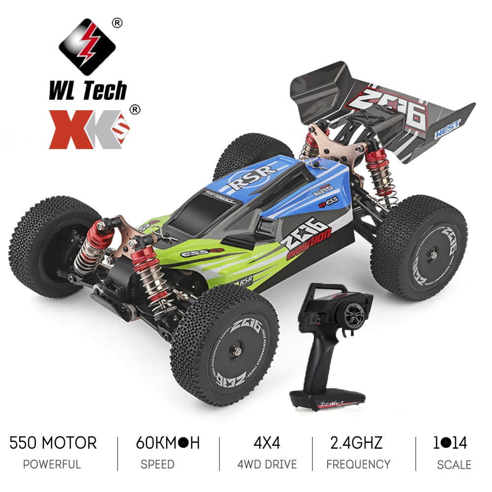 Zee onenigheid Vulkaan Wltoys XKS 144001 RC Car 60km/H High Speed 1/14 2.4GHz RC 4WD Racing  Off-Road Drift Car RTR - Walmart.com