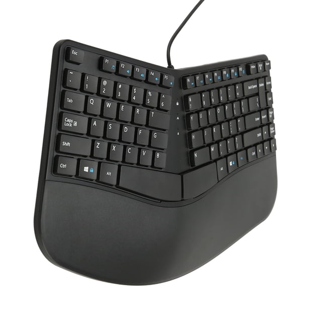 Split Keyboard,Ergonomic Keyboard 87 Keys Quiet Keyboard Office Keyboard Striking Appearance