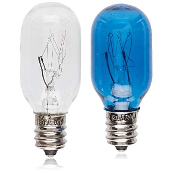 Conair Incandescent Mirror Replacement Bulbs, 20W, 1 clear & 1 blue