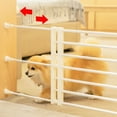 thumbnail image 2 of yingyy Barrière d'Escalier Rétractable Extra Grand Sûre et Fiable pour Chien, Garde d'Escalier Pliable Rétractable, Noir Blanc 24x56-100 cm, 2 of 6