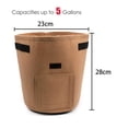 thumbnail image 2 of SENRISE Garden Bag Vegetable Grow Bag for Seedlings and Seeds Growing Nonwoven Cloth 5-10 Gallons, 2 of 8
