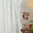 thumbnail image 4 of Plain Floral Rose Vintage Lace Sheer Curtains Panel Luxury Sheer Country Window Sheer Lace Drapes for Living Room, 59 x 78 inch Length, 1 Panels, 4 of 5