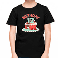 thumbnail image 1 of 12th Birthday Boy 12 Year Old Boy 12th Birthday Cake Boys Birthday Shirt Birthday Boy Shirt, 1 of 6