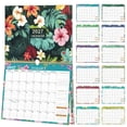 thumbnail image 3 of 2027 12‑Month Spiral Wall Calendar, Floral Art Pattern Wall‑Hanging Planner, Daily To‑Do & Shopping List Organizer for Home Office Study, 3 of 9