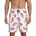 thumbnail image 3 of Lsque Watermelon Mens Sleep Pajama Shorts,Short Pajama Pants, Cotton Ultra-Soft Knit-Small, 3 of 9