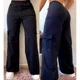thumbnail image 3 of Pantalón Cargo De Pana Holgado De Moda Recto Para Dama, 3 of 6