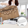 thumbnail image 6 of HELLHERO Vintage Damask Pattern Sewing Machine Cover with Handle Washable Easy Storage Home Accessories, 6 of 8