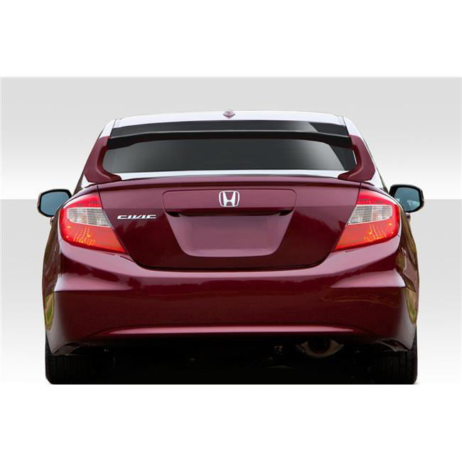 Sport Style Spoiler Wing for 2012-2015 Honda Civic 4DR Sedan Plastic 3pcs