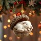 thumbnail image 1 of Adorno de árbol de Navidad acrílico plano 2D con agujero | Diseño de piña caprichoso | Decoración navideña para coche y hogar | Colgante de árbol festivo con aro para colgar, 1 of 5