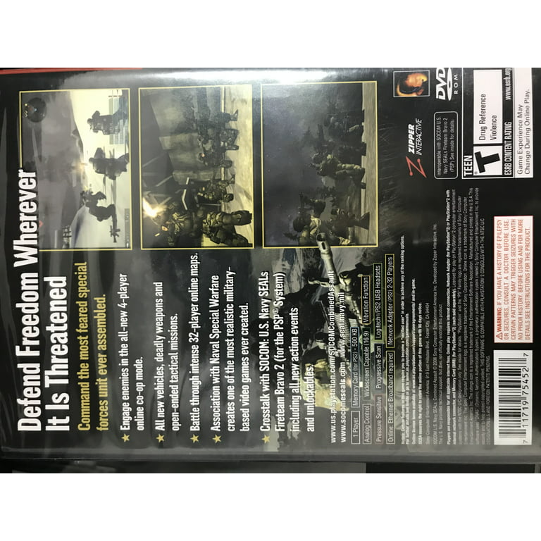 SOCOM US Navy Seals Combined Assault Sony Playstation 2 PS2 Brand New Sealed