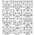 thumbnail image 1 of Halloween Spider Face Tattoos Stickers Spider Webs Temporary Tattoos Waterproof, 1 of 4