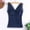 Blue Bras for Women, variant on SMihono Fashion Built In Bra Padded Tank Tops for Women Sexy Lace Flower Top with Chest Pad Long V-Neck Sleeveless Camisole Black Free Size