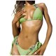 thumbnail image 3 of TaTaai Patchwork Strap Bikini for Women, Crystal Embellished Swimsuit Set, Elegant Two Piece Beach Vacation Wear with Glittering Details, Solid Color Style Gift, 3 of 8