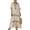 Red, variant on Women V Neck 3/4 Sleeve Linen Maxi Dress Contrast Striped Loose Fit Dress With Pocket for Beach Vacation Boho Casual Plus Size