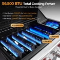 thumbnail image 5 of MASTER COOK 4 Burner Propane Gas Grill with Sear Burner, 56,500 BTU with Side Burner, 549 Sq.in. Cooking Area, Suitable for Outdoor Cooking, 5 of 10