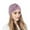 Purple, variant on EliteGoogv Womens Pre Tied Turban Cap Knot Headwrap Solid Color Soft Stretchy Headwear For Women Daily Casual Hair Cover Hijab Hat