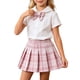 thumbnail image 1 of Odeerbi Camisa de Cuello de Marinero de Vestido Preppy de 2 Piezas de Niñas y Falda Plisada En Cuadro Uniforme Escolar Con Corbata, 1 of 9