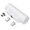 white, variant on DEBGFS Emergency Portable Large Capacity 3000mAh External Mobile Battery Charger Rechargeable Detachable Connectors White,black