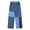 ColorBlock, variant on Rolanko Girls Jeans Denim Elastic Wasit Wide Leg Baggy Pants Kids Clothes 6-14 Years