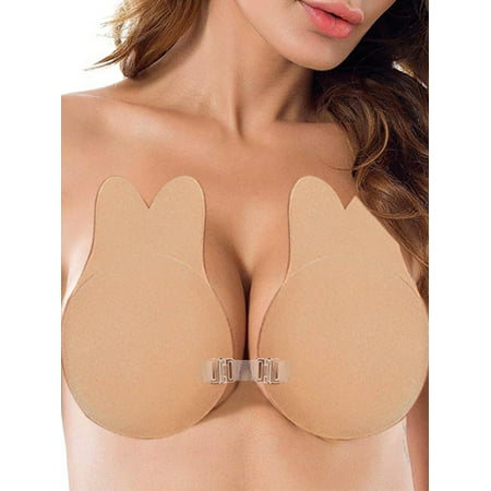 

mlpeerw Bra Silicone Push-Up Strapless Backless Self-Adhesive Magic Stick