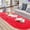 Red, variant on Oval Fluffy Rug Carpets, Modern Plush Shaggy Area Rug for Kids Bedroom Home Decor Mats, 31.49x64.96 inch, Purple