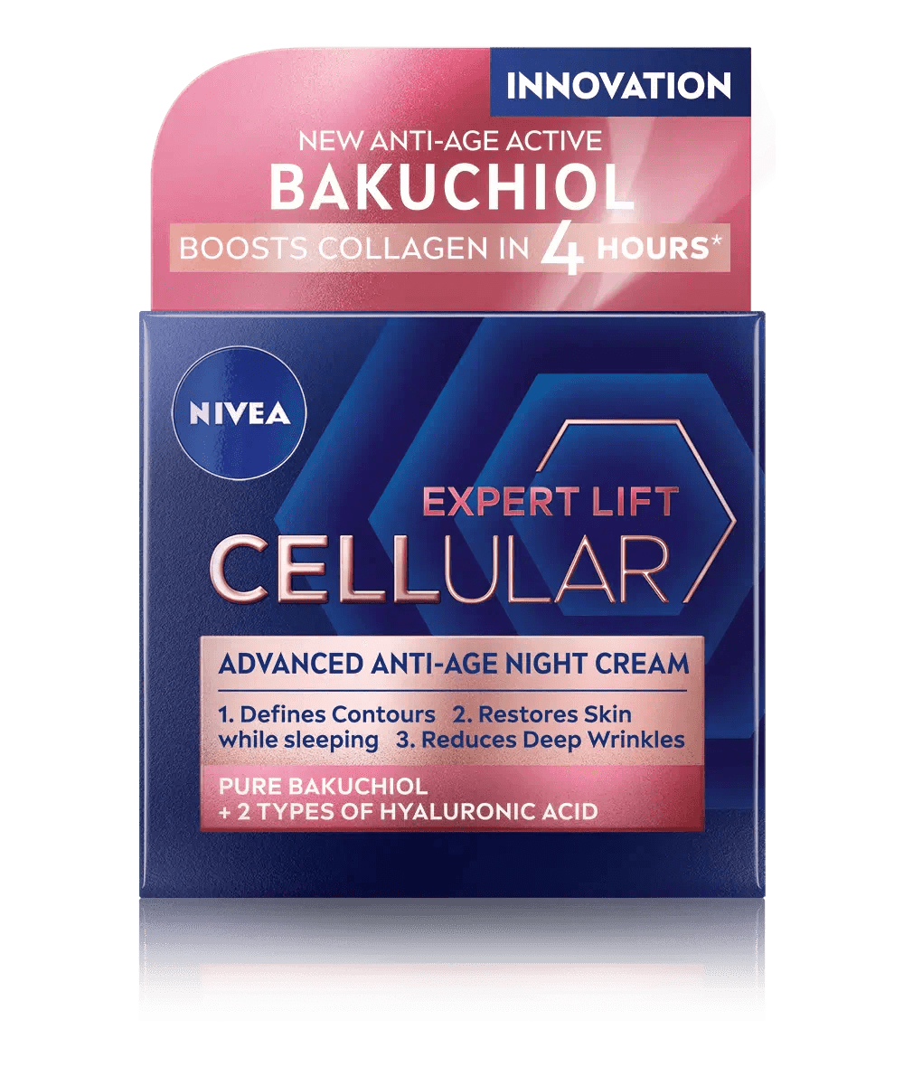 Nivea Cellular Expert Lift Pure Bakuchiol + HA Anti-Age Night Face Cream 50ml / 1.7 fl oz