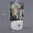 thumbnail image 2 of Balery Colorful Graffiti Cow Luz Nocturna LED con Sensor Automático, Enchufe con Sensor Crepuscular, Luz Suave de 0.5W para Dormitorio, Pasillo, Baño-UK, 2 of 7
