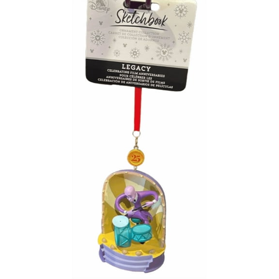 Disney Parks 2025 Sketchbook Duke Fantasia 2000 25th Christmas Ornament