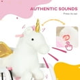 thumbnail image 4 of Qaba Kids Spring Rocking Horse for Kids, Unicorn, 4 of 10