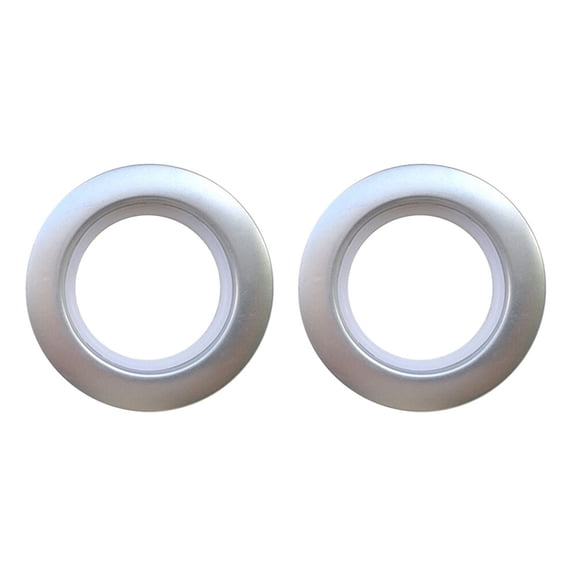 OULII 20Pcs Convenient Plated Silver Curtain Buckle for Windows No Tools Needed Solid Iron Ring