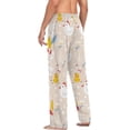 thumbnail image 6 of Farm Cute Roosters Ghost Pajama Pants, Men's Lounge Pants Light with Drawstring and Pockets, Christmas New Year Birthday Father's Day Gifts, Medium, 6 of 7