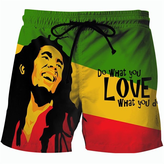 Pantalones cortos con estampado 3D de cantante de Rock para hombre, Shorts deportivos de ocio al aire libre, alta calidad, secado rápido, playa, gimnasio Fivean unisex